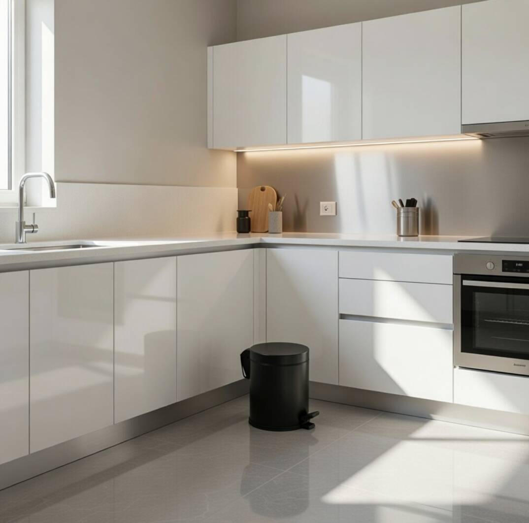 5 Lt Pedallı Kapaklı Çöp Kovası Siyah - MRT-4501-5L - 5