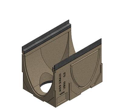 Aco - Multiline V300 Polimer Beton Kanal H.38,5cm En.35cm 0,5mt DN200 Alttan Çıkışlı - 13533 - 1