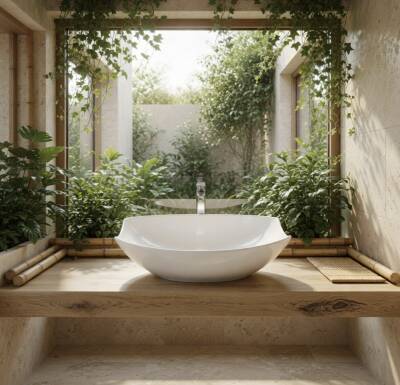 Bien - Harmony 60 cm Kesik Gövde Tezgah Üstü Lavabo - 11LG06001L00010 - 5