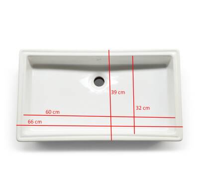 Bien - İnfinitium Tezgah Altı Lavabo 60 cm Beyaz - 90LA061 - 3