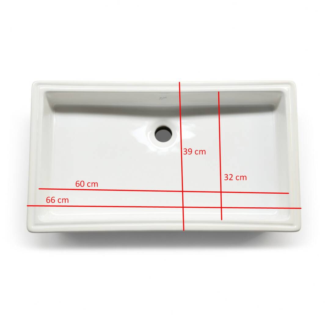 Bien - İnfinitium Tezgah Altı Lavabo 60 cm Beyaz - 90LA061 - 3