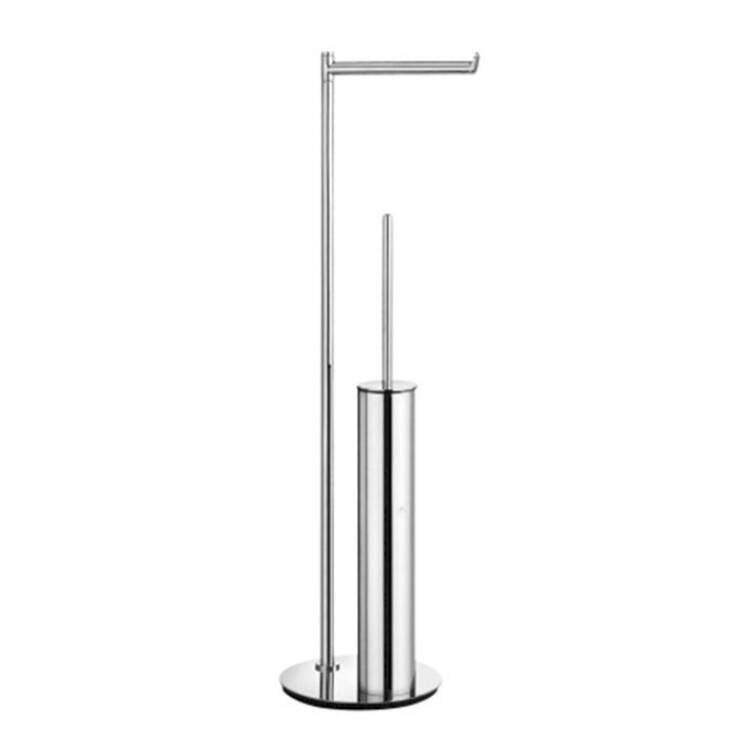BOCCHI - Ayaklı Tuvalet Kağıtlık + Fırçalık Kare Krom - OUTLET - 3055-0008-TESHIR - 1