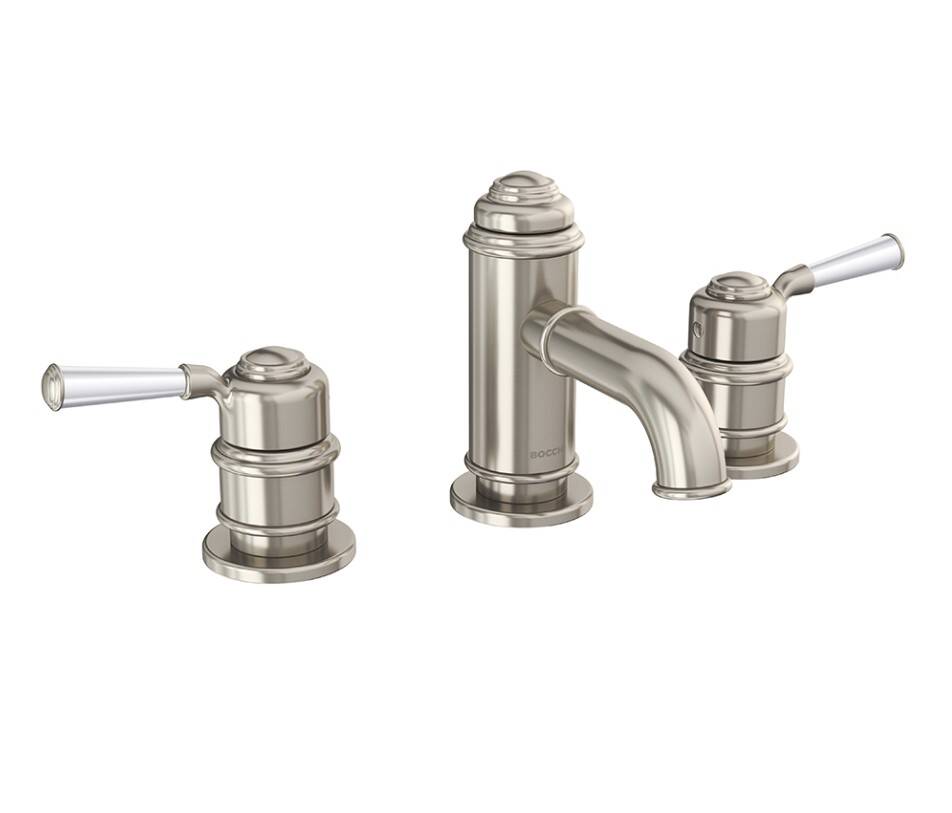 Bocchı - Burlington Üç Delikli Lavabo Bataryası Saten Nikel - 1004-0004-BN-TESHIR - 1