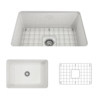 Bocchi Contempo Step Rim Çift Gözlü Eviye 91 Cm Parlak Beyaz 1348-001-0120 - 3