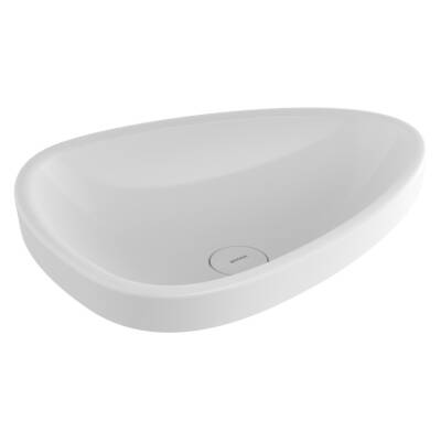 BOCCHI - Etna Yarım Tezgah Lavabo Beyaz Parlak - OUTLET - 1112-001-0125-TESHIR