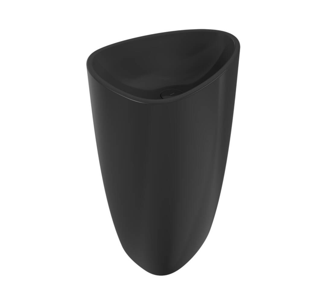 Bocchi - Etna Yerden Monoblok Lavabo Parlak Siyah - 1075-005-0125 - 1