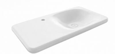Bocchi Fenice Etajerli Lavabo 90 cm Parlak Beyaz - 1165-001-0126 - 2