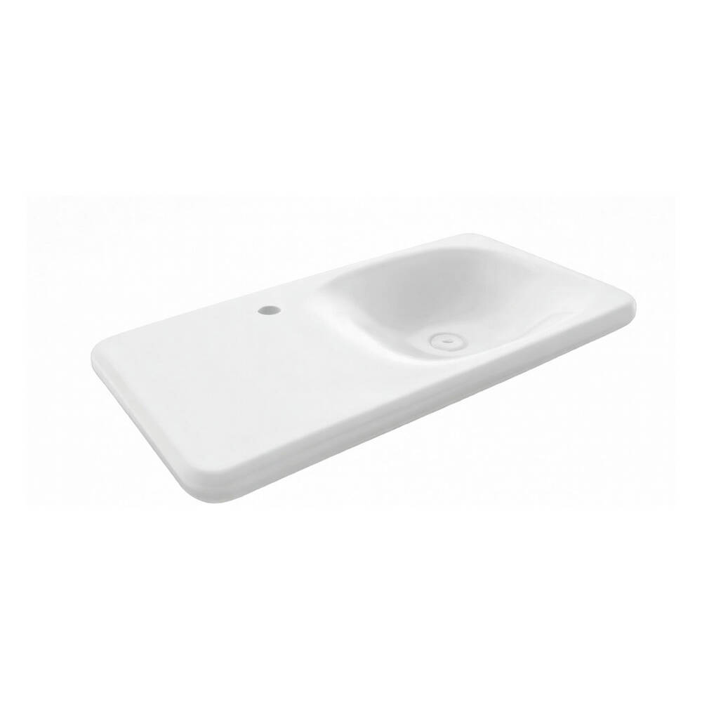 Bocchi Fenice Etajerli Lavabo 90 cm Parlak Beyaz - 1165-001-0126 - 1
