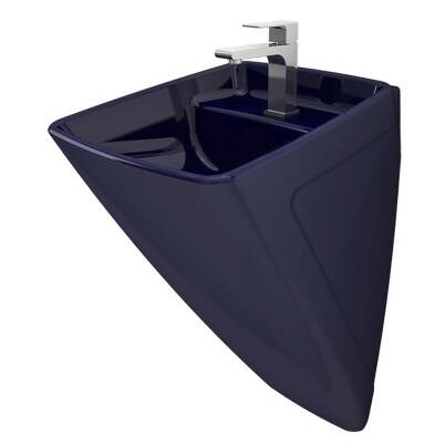 Bocchi - Fırenze Asma Monoblok Lavabo Batarya Delikli Safir Mavi - 1082-010-0001 - 1