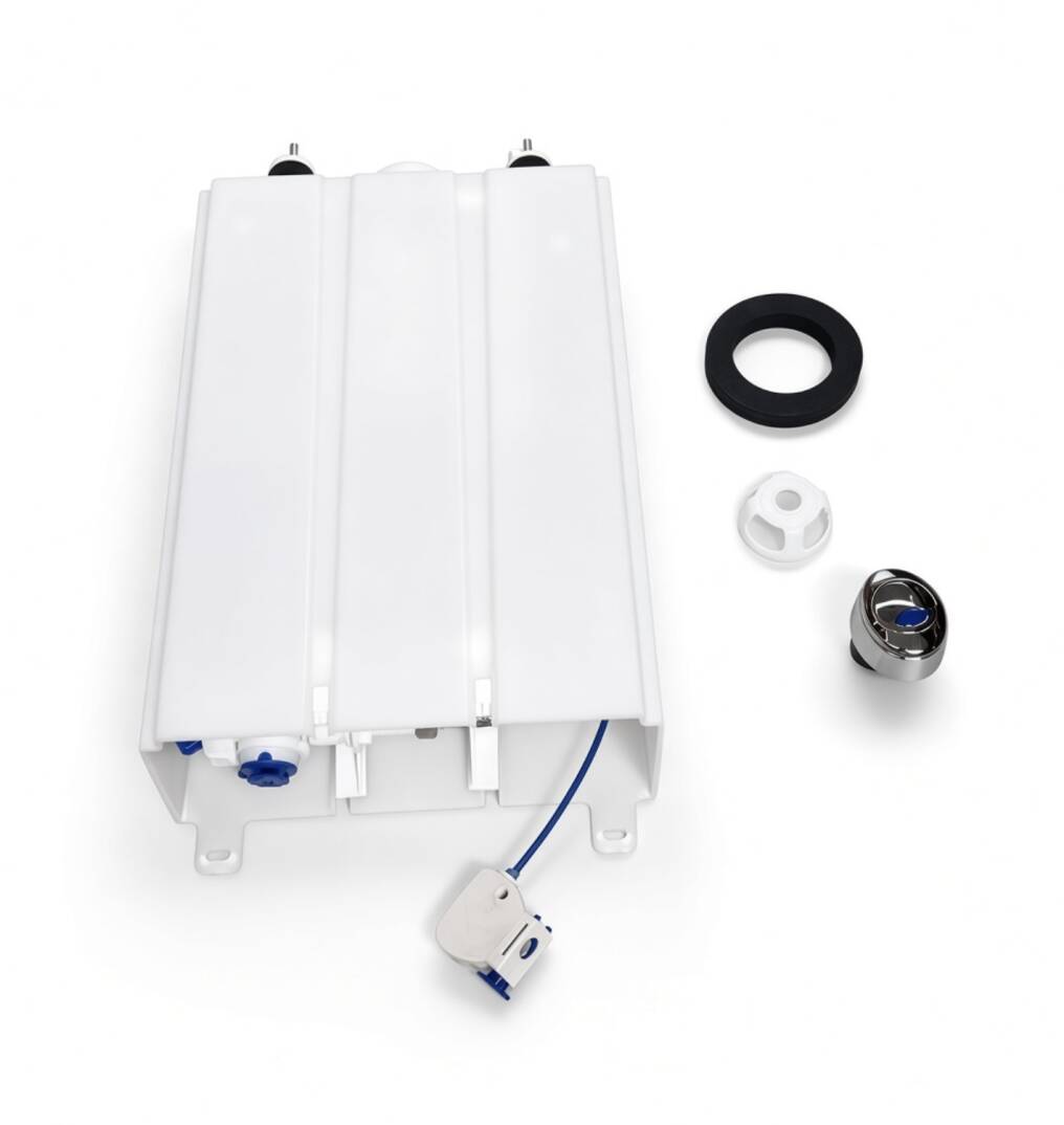 Bocchi - Kolon Rezervuar Alttan Su Girişli Çift Kademeli Havalı İç Takım 3/6 Litre - T03-1100B - 3
