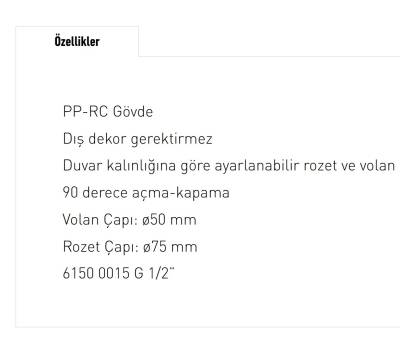 Bocchi Lara Ankastre Stop Valf 3/4 Altın - 6150-0020-EG - 2