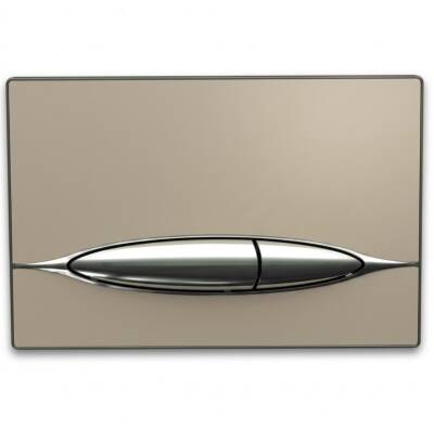 BOCCHI - Metauro Kaşmir Cam-Metal Çift Elips Butonlu Kumanda Paneli - OUTLET - 8200-0123-TESHIR - 1