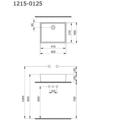 Bocchi Milano Çanak Lavabo Mandalina Sarısı - 1215-021-0125 - 1
