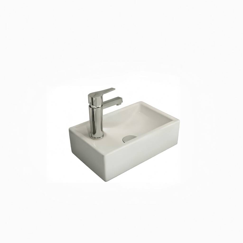 Bocchi Milano Dar Sol Lavabo 37 cm Beyaz - 1418-001-0126 - 2