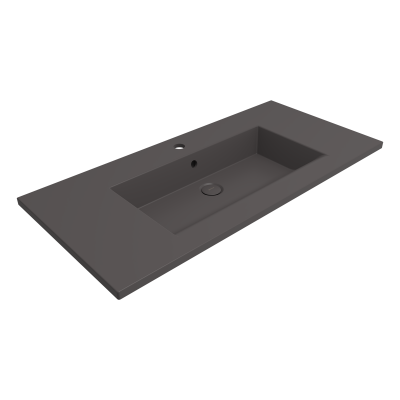 Bocchi Milano Etajerli Lavabo 100 cm Mat Antrasit - 1105-020-0126 - 1