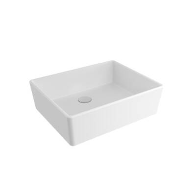 BOCCHI - Milano Vessel Corti Çanak Lavabo 40 x 50 cm Beyaz - OUTLET - 1215-001-0125-TESHIR