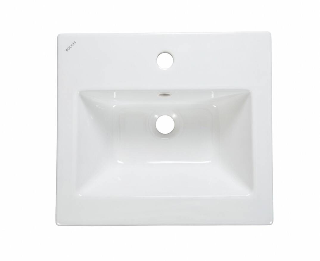 Bocchi Mobilya Üstü Lavabo Parlak Beyaz 45x41 cm - 1324-001-0126 - 3