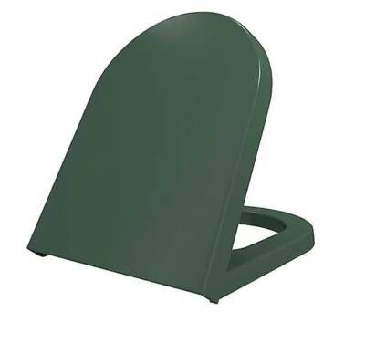 Bocchi - Pure S Amortisörlü Duroplast Klozet Kapağı Mat Yeşil - A0301-027