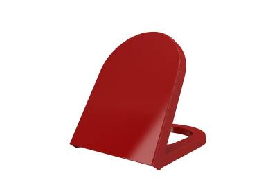 Bocchi - Pure S Taormina Yavaş Kapanır Duroplast Klozet Kapağı Parlak Kırmızı - A0300-019
