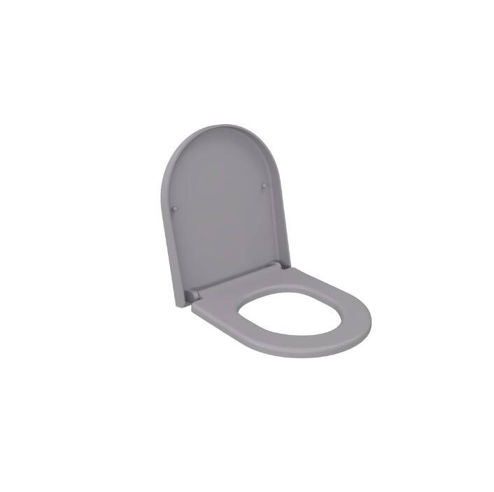 Bocchi - Pure S Yavaş Kapanır Duroplast Klozet Kapağı Mat Gri - A0302-006 - 1