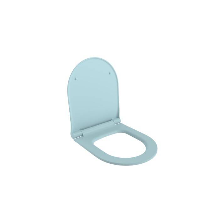 Bocchi - Pure Slim Yavaş Kapanır Duroplast Klozet Kapağı Mat Buz Mavisi - AS0336-029 - 1