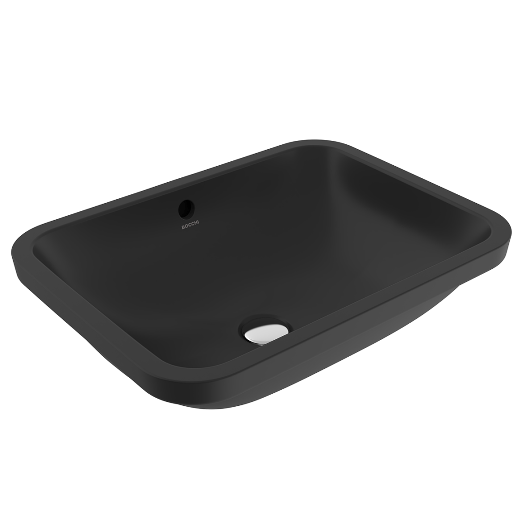 Bocchi Scala Arch Tezgah Altı Lavabo Mat Siyah 55 cm - 1006-004-0125 - 1