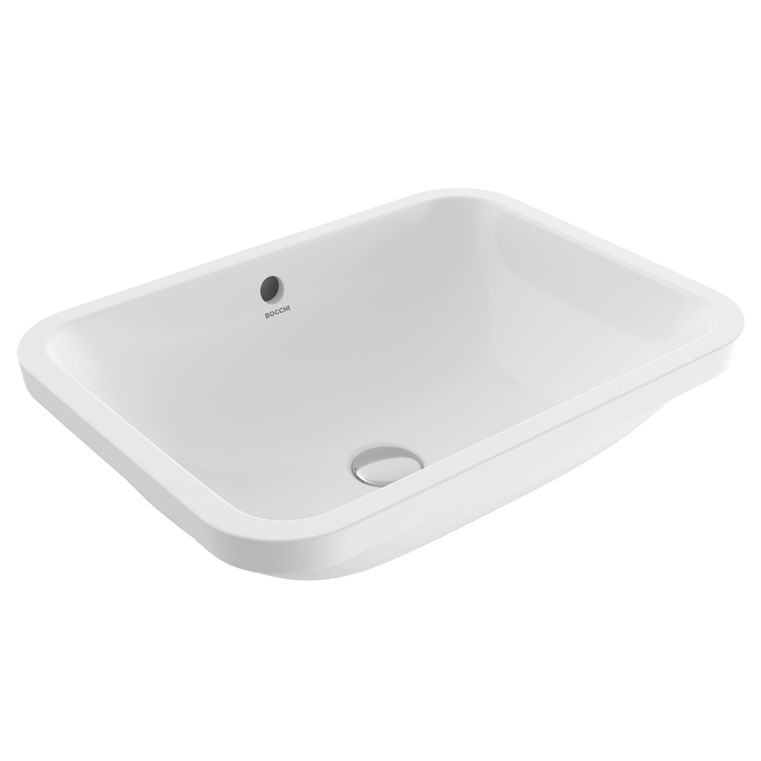 Bocchi Scala Arch Tezgah Altı Lavabo Parlak Beyaz 55 cm - 1006-001-0125 - 1