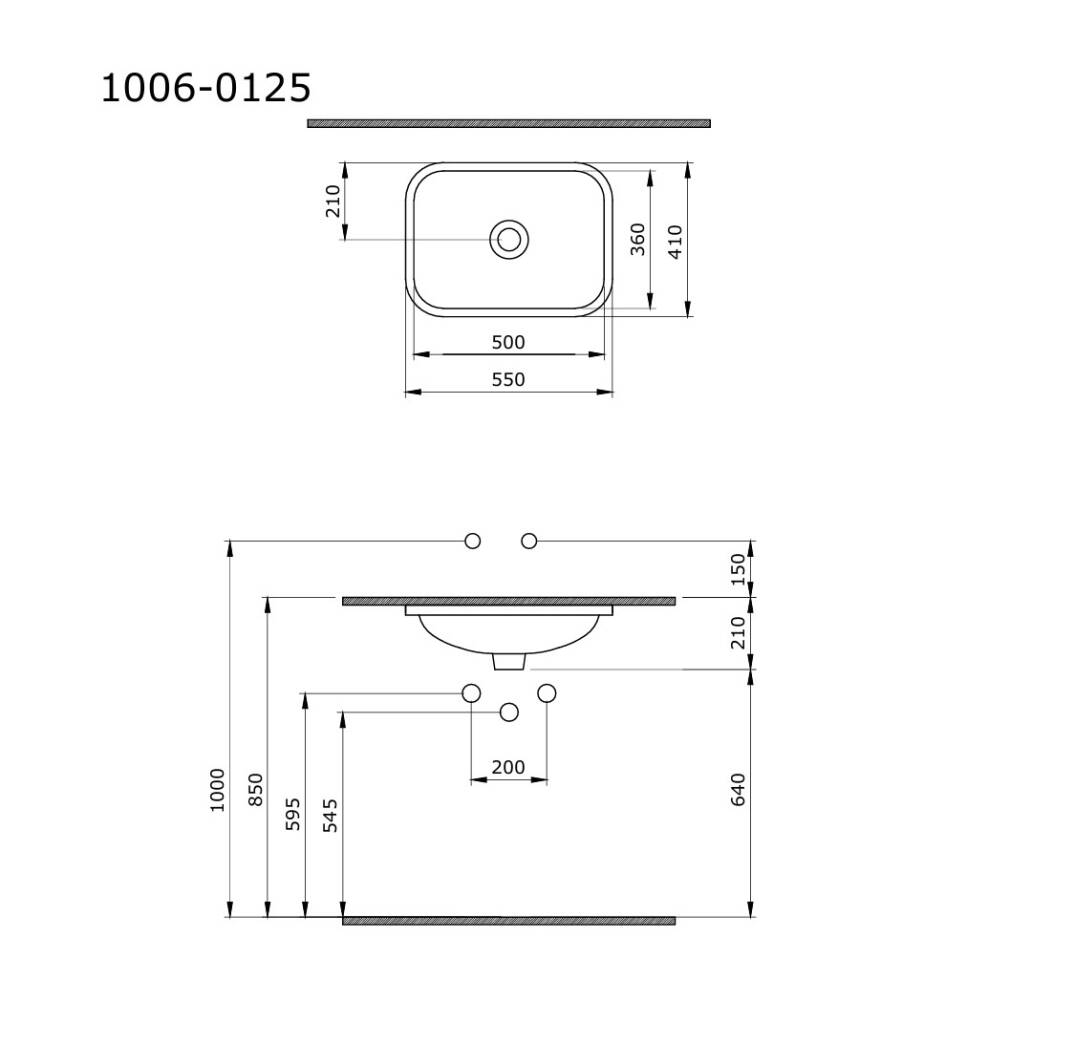 Bocchi Scala Arch Tezgah Altı Lavabo Mat Kahve 55 cm - 1006-025-0125 - 1