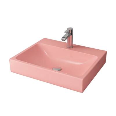 Bocchi Scala Tezgah Üstü Lavabo 60 cm Mat Somon - 1077-032-0126 - 1
