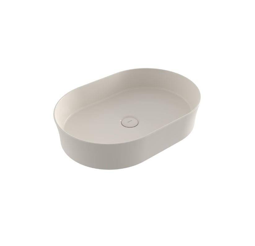 Bocchi Slim Line Oval Lavabo 55 cm Parlak Bisküvi - 1521-014-0125 - 1