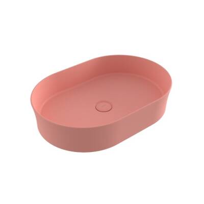 BOCCHI - Slim Line Oval Lavabo 55 x 38 cm Mat Somon - OUTLET - 1521-032-0125-TESHIR