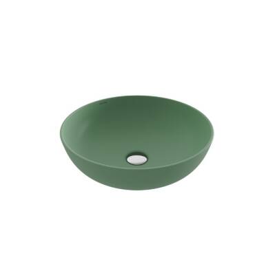 BOCCHI - Slim Line Yuvarlak Lavabo 38 cm Mint Yeşil - OUTLET - 1494-033-0125-TESHIR