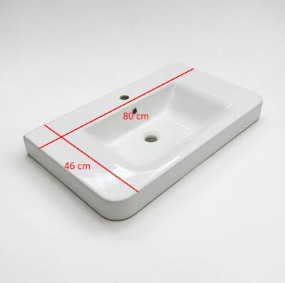 Bocchi Sonia Sx3 Lavabo 80 cm Beyaz - 1109-001-0826 - 3
