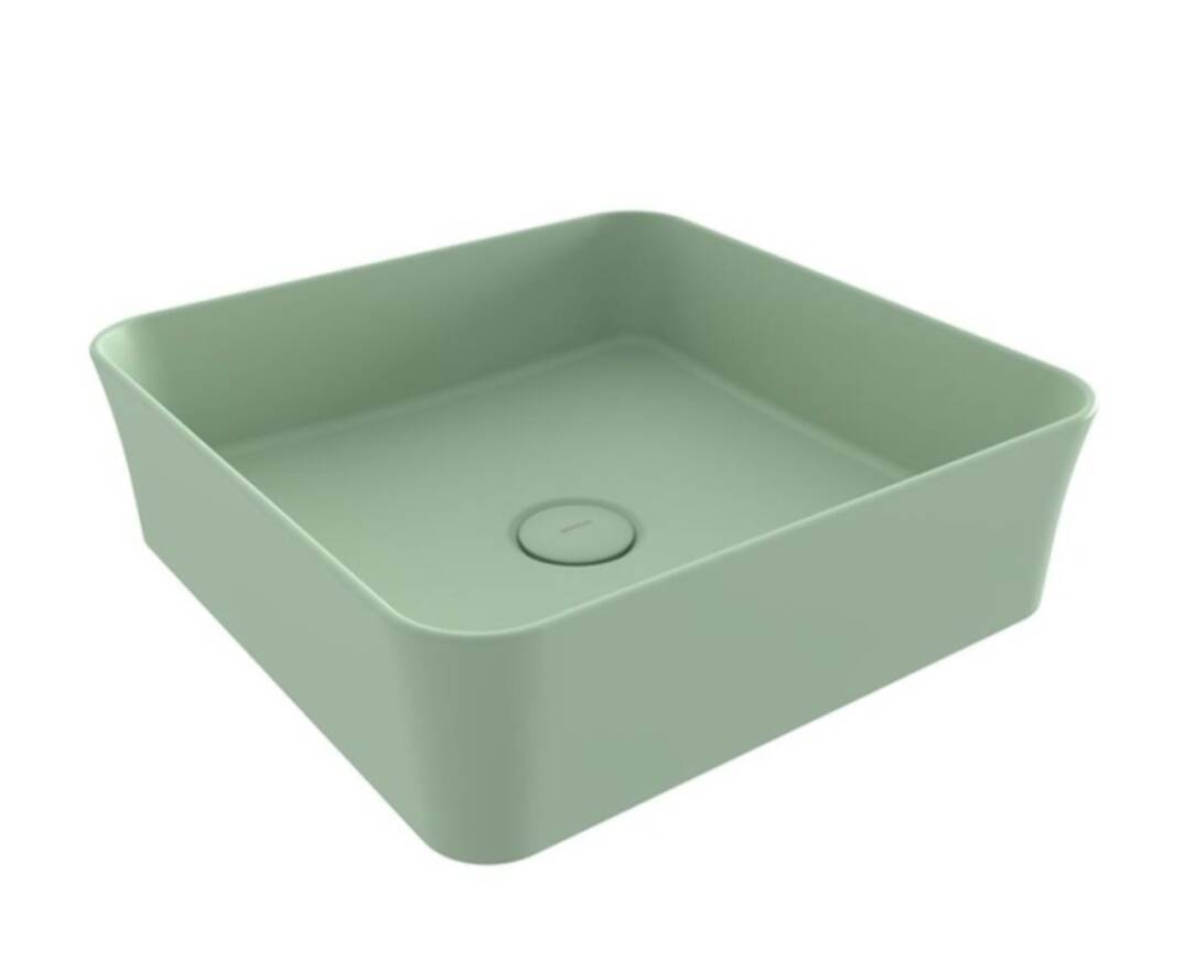 Bocchi Sottile Slim Line Kare Çanak Lavabo 38 cm Mint Yeşil - 1477-033-0125 - 1