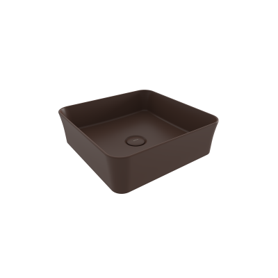Bocchi Sottile Slim Line Tezgah Üstü Lavabo 38 cm Mat Kahve - 1477-025-0125 - 1