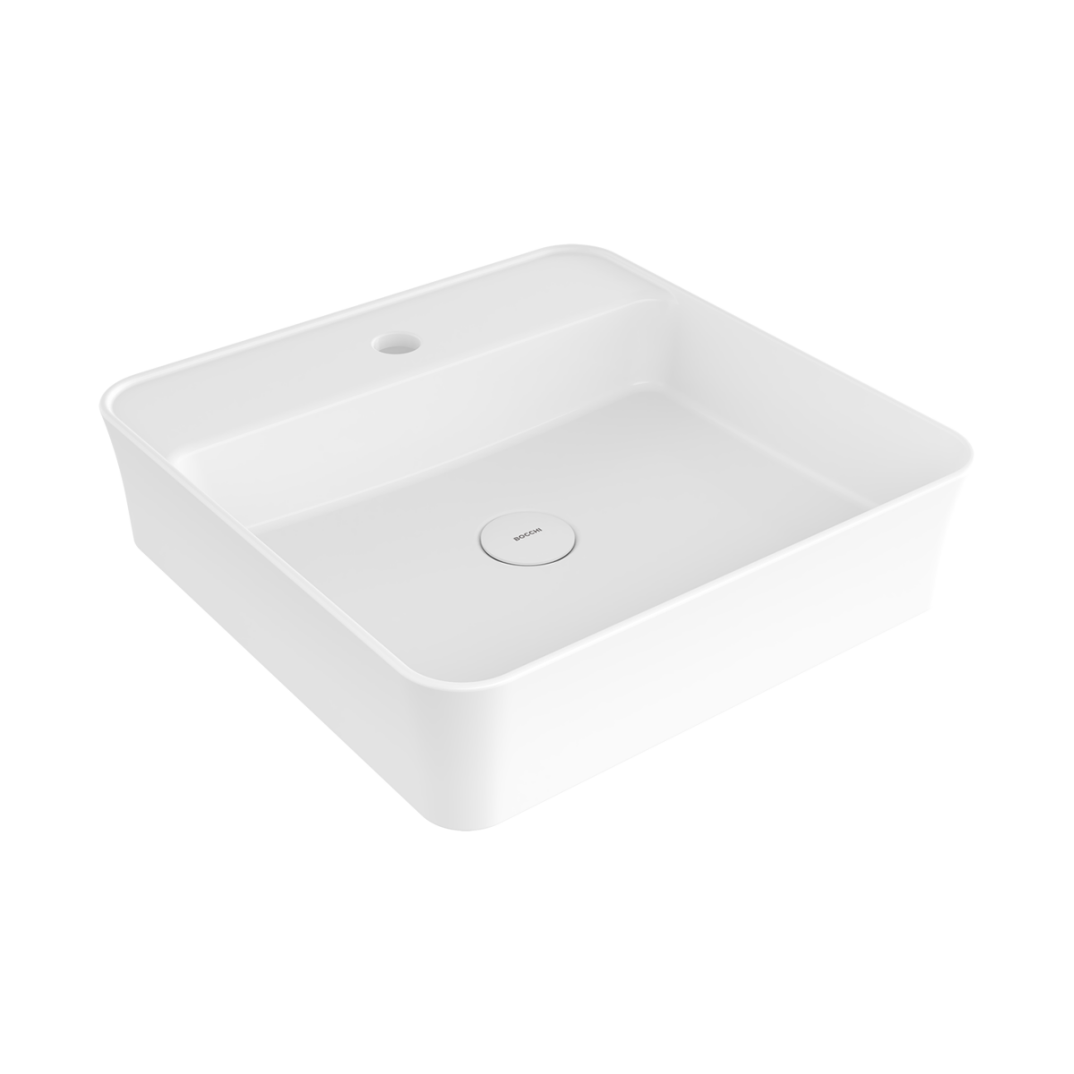 Bocchi Sottile Slim Line Tezgah Üstü Lavabo 45 cm Beyaz - 1598-001-0126 - 1
