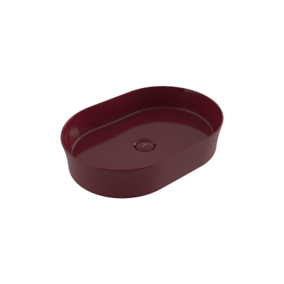 Bocchi Sottile Slim Line Tezgah Üstü Lavabo 55 cm Bordo - 1521-072-0125 - 1