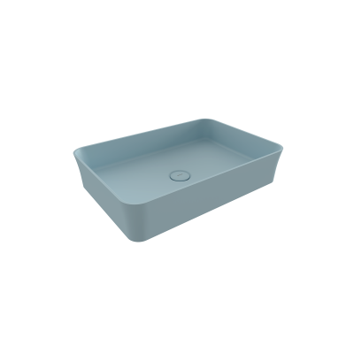 Bocchi Sottile Slim Line Tezgah Üstü Lavabo 55 cm Buz Mavisi - 1476-029-0125 - 1