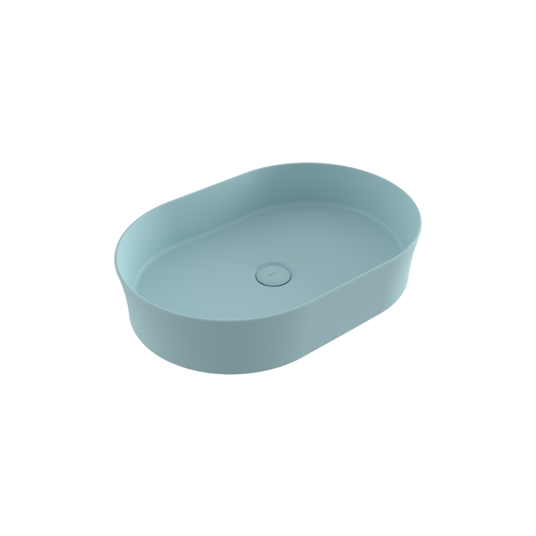 Bocchi Sottile Slim Line Tezgah Üstü Lavabo 55 cm Mat Buz Mavisi- 1521-029-0125 - 1