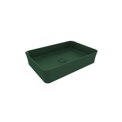 Bocchi Sottile Slim Line Tezgah Üstü Lavabo 55 cm Mat Yeşil - 1476-027-0125 - 1