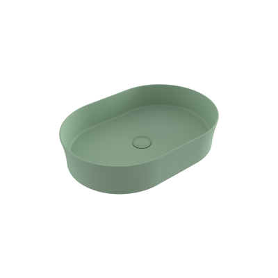 Bocchi Sottile Slim Line Tezgah Üstü Lavabo 55 cm Mint Yeşil -1521-033-0125 - 1