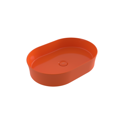 Bocchi Sottile Slim Line Tezgah Üstü Lavabo 55 cm Parlak Turuncu - 1521-012-0125 - 1