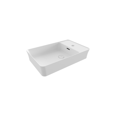 Bocchi Sottile Slim Line Tezgah Üstü Lavabo 60 cm Beyaz - 1479-001-0126 - 1