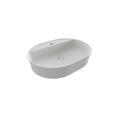 Bocchi Sottile Slim Line Tezgah Üstü Lavabo 60 cm Mat Beyaz - 1600-002-0126 - 1