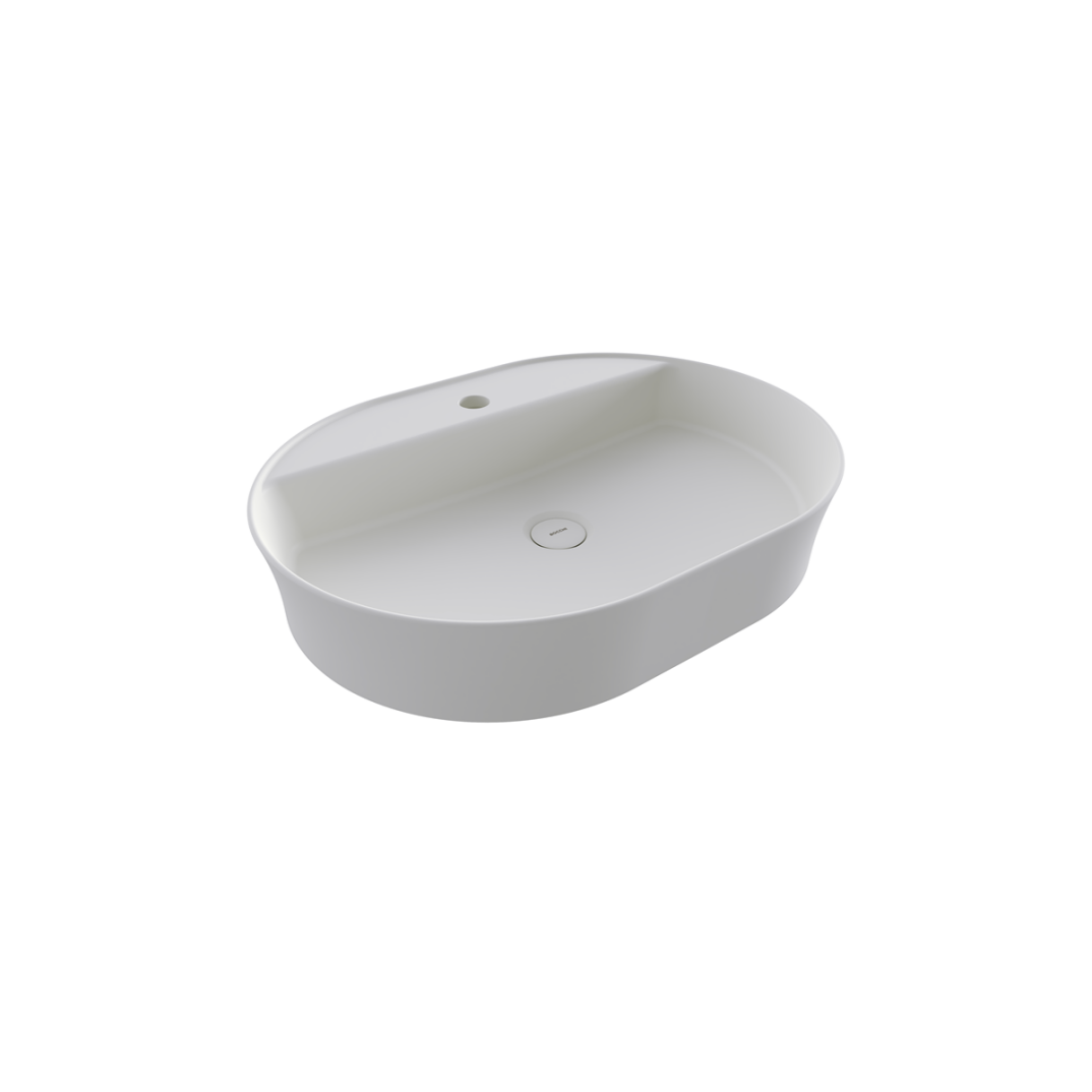 Bocchi Sottile Slim Line Tezgah Üstü Lavabo 60 cm Mat Beyaz - 1600-002-0126 - 1