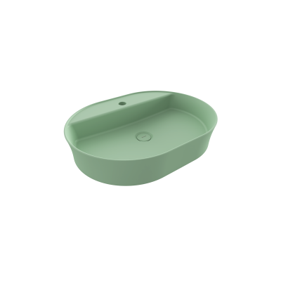 Bocchi Sottile Slim Line Tezgah Üstü Lavabo 60 cm Mint Yeşil - 1600-033-0126 - 1