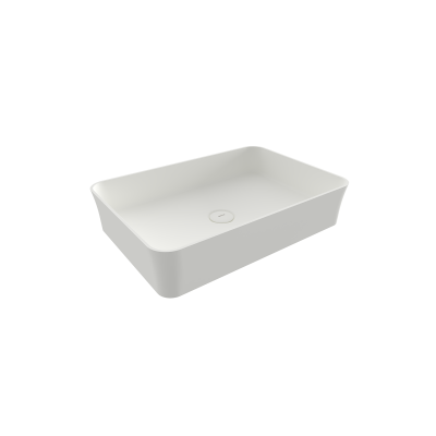 Bocchi Sottile Slim Line Tezgah Üstü Lavabo Mat Beyaz 55 cm - 1476-002-0125 - 1