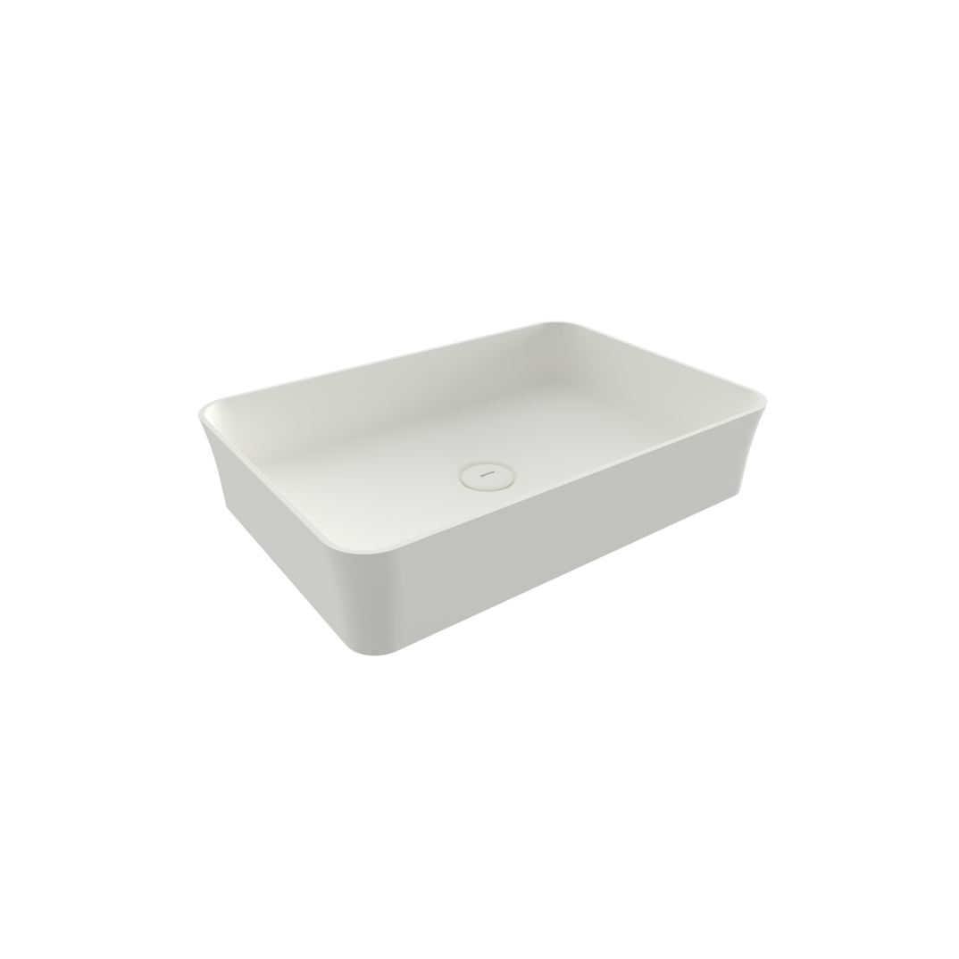 Bocchi Sottile Slim Line Tezgah Üstü Lavabo Mat Beyaz 55 cm - 1476-002-0125 - 1