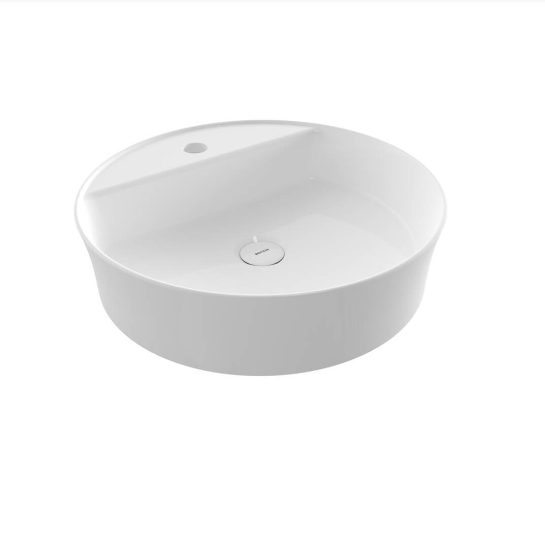 Bocchi Sottile Yuvarlak Lavabo 45 cm Parlak Beyaz - 1599-001-0126 - 1