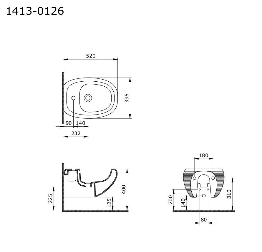 Bocchi Strata Asma Bide Beyaz - 1413-001-0120 - 1